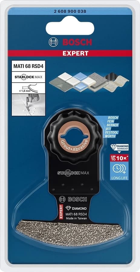 Bosch Expert MATI 68 RD4 - dyksavklinge - til mørtel, fugemasse, fibercement, bløde fliser, glasfiberforstærket plast, kulfiberforstærket plast - læng