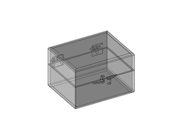 TEKO SP 2015.0 Tomt hus 56.5 x 52 x 37 Polystyrol Transparent 1 stk