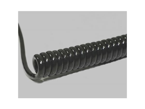BKL Electronic 1506307 Spiralkabel Li12YD11Y 800 mm / 3200 mm 6 x 0.50 mm² Sort 1 stk