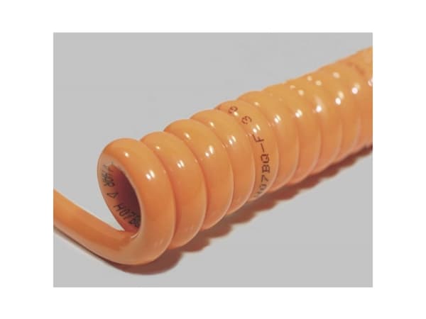 BKL Electronic 1506122 Spiralkabel H05BQ-F 800 mm / 3200 mm 5 G 0.75 mm² Orange 1 stk