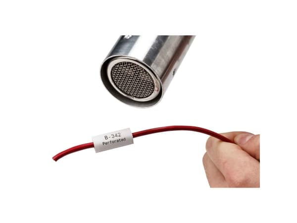 Brady PermaSleeve, Keltainen, Polyolefiini, 250 kpl, Lämpösiirto, UV-kestävä, -40 - 120 °C