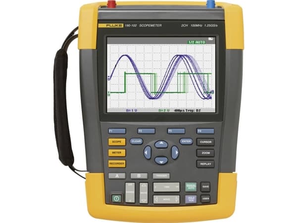 Fluken kannettava oskilloskooppi ohjelmistopaketilla, 4x 200MHz, 2.5GSPS (FLUKE-190-204-III-S)