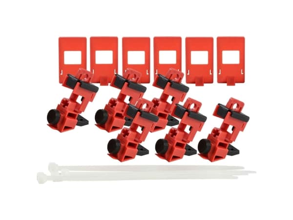 Brady 148698, Sort, Rød, Nylon, Polypropylen (PP), 6 stykker, 27 mm, 32,3 mm, 34,9 mm