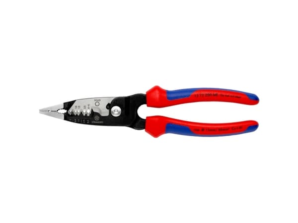 Knipex 13 72 200 ME, 296 g, Sort, Blå, Rød, Rustfritt stål