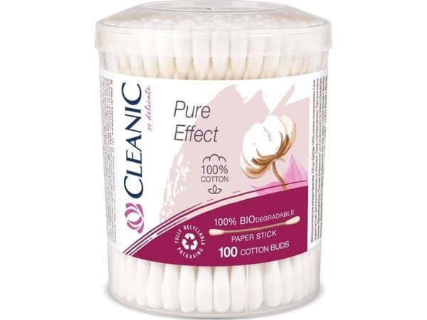 Cleanic Pure Effect sanitary sticks -100% biodegradable 1op.-100pcs (box)