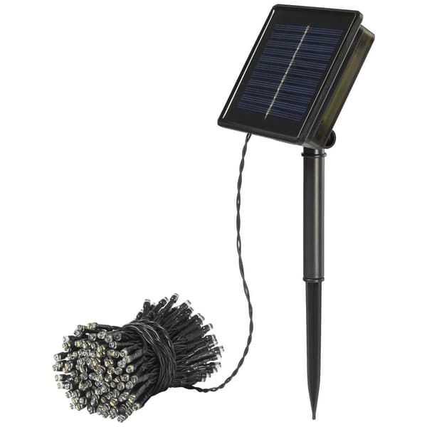 Sygonix SY-5596928 Solcellsdriven ljusslinga LED Svart, Standardgrön (sidenmatt)