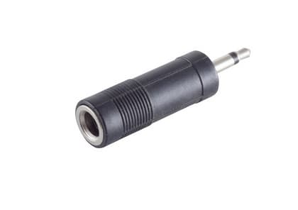 shiverpeaks BS57010, 3.5 mm, 6.3 mm, Svart, Hane/Hona, Rak, 1 styck