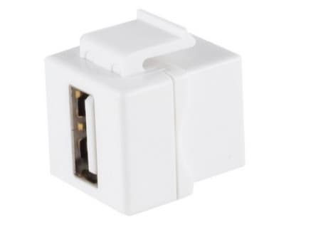 shiverpeaks Basic-S, Platt, Vit, USB A, USB A, Hona, Hona-kontakt