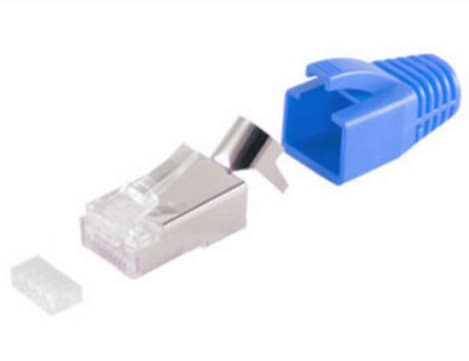 shiverpeaks BS72067-10B, RJ-45, sininen, metallinen, Cat5e/6/6/6A/7, kultainen, 10 kpl