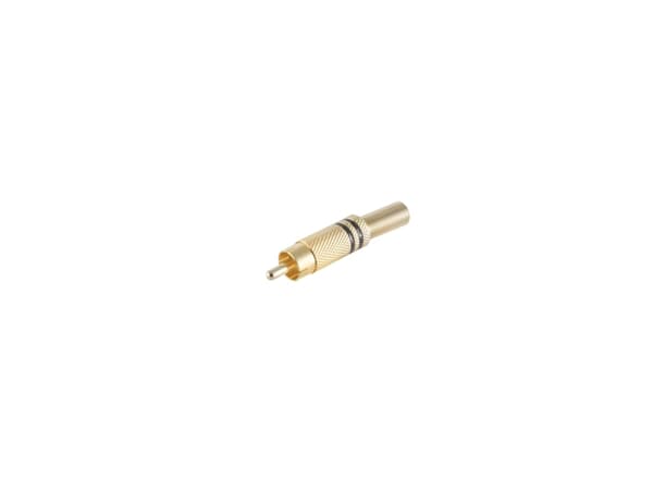 shiverpeaks BS52020-S, RCA, kultainen, uros, suora, metalli, kultaa