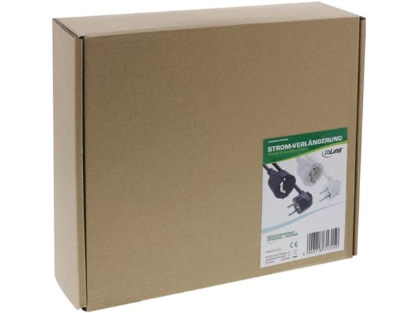 InLine 16410Y, 20 m, inomhus, Typ F, Typ F, Vinklad, 1,5 mm ²
