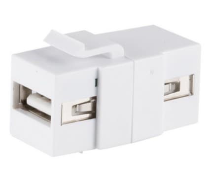 shiverpeaks Basic-S, Platt, Vit, USB A, USB A, Hona, Hona-kontakt