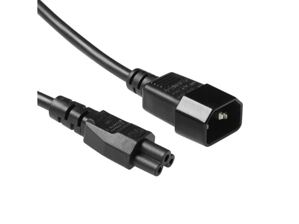 ACT Powercord C14 - C5 black 0.25 m (AK5252)