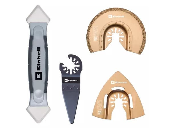 Einhell 49708750, Tillbehörssats, Metall, Plast, Trä, Svart, Brun, 4 styck