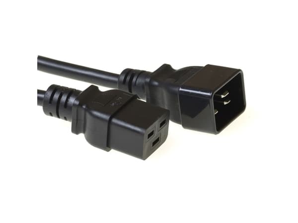 Advanced Cable Technology C19 - C20 - 1.20m 1.2m C19-Koppler C20-Koppler Schwarz Stromkabel (AK5086)
