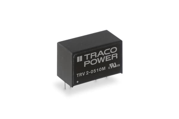 Traco Power TRV 2-0512M, 9,9 mm, 19,6 mm, 12,5 mm, 4,8 g, 2 W, 19.2-28.8 V