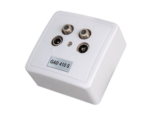 Triax GAD 410 S, IEC, 75 O, Grå, EN50083-2 (Class A), -25 - 55 ° C, 80 mm