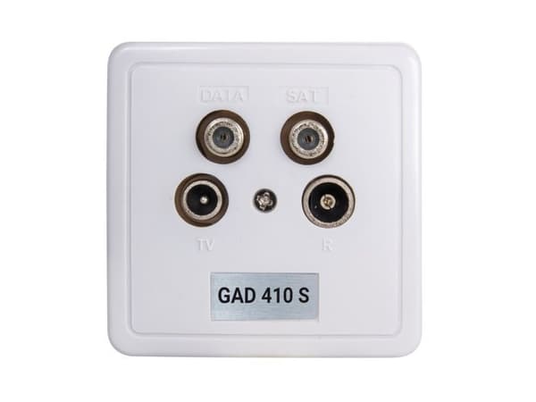 Triax GAD 410 S, IEC, 75 O, Grå, EN50083-2 (Class A), -25 - 55 ° C, 80 mm
