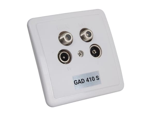 Triax GAD 410 S, IEC, 75 O, Grå, EN50083-2 (Class A), -25 - 55 ° C, 80 mm
