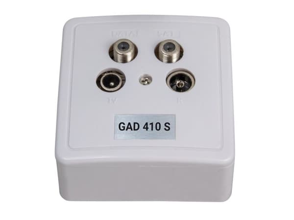 Triax GAD 410 S, IEC, 75 O, Grå, EN50083-2 (Class A), -25 - 55 ° C, 80 mm
