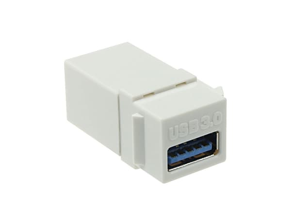 ACT TD4104 - Litteä - Valkoinen - USB A - USB A - Naaras - Naaras (TD4104)