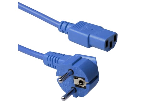 Advanced Cable Technology Schuko - C13 - 1.8m 1.8m C13-Koppler Blau Stromkabel (AK5134)