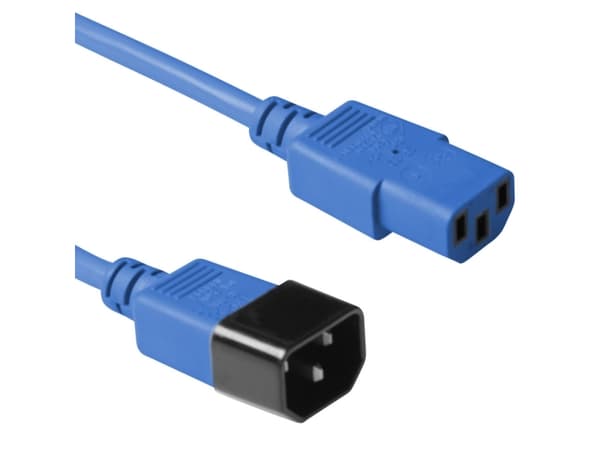Advanced Cable Technology C13 - C14 - 0.60m 0.6m C13-Koppler C14-Koppler Blau Stromkabel (AK5108)