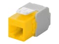 Pikkukuva 1 / 3: Wentronic Goobay CAT 6a KeyStone RJ45 Jack,ungeschirmt, 500MHz, Gelb-Weiß (90691)