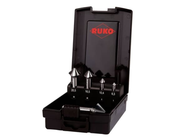 RUKO ULTIMATECUT 4S 102891RO Keglesænker-sæt 5 dele 6.30 mm, 10.40 mm, 16.50 mm, 20.50 mm, 25 mm HSS Cylinderskaft 1 Set