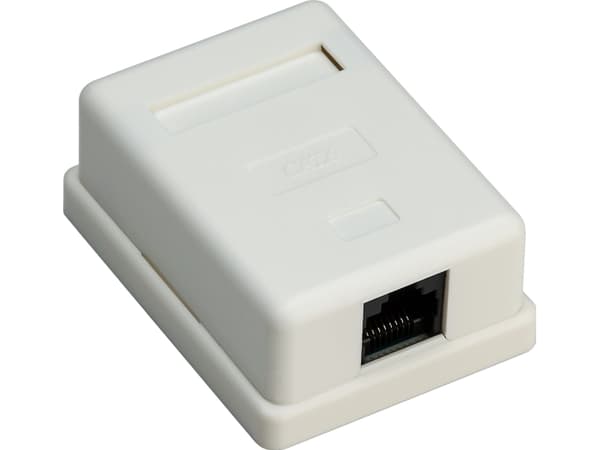 Goobay 4040849776328 RJ-45 valkoinen pistorasia (77632)
