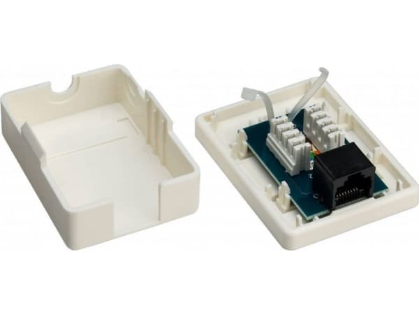 Goobay 4040849776328 RJ-45 valkoinen pistorasia (77632)
