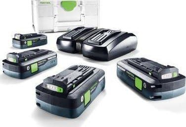 Festool Energy set SYS 18V 4x4,0/TCL 6 DUO, Akku- ja laturisetti, Li-HighPower, 4 ah, 18 V, Festool, Musta, Vihreä, Valkoinen