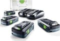 Pikkukuva 3 / 3: Festool Energy set SYS 18V 4x4,0/TCL 6 DUO, Akku- ja laturisetti, Li-HighPower, 4 ah, 18 V, Festool, Musta, Vihreä, Valkoinen
