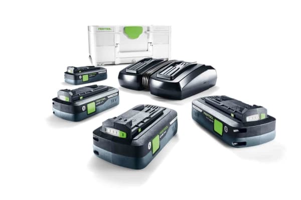 Festool Energy set SYS 18V 4x4,0/TCL 6 DUO, Akku- ja laturisetti, Li-HighPower, 4 ah, 18 V, Festool, Musta, Vihreä, Valkoinen