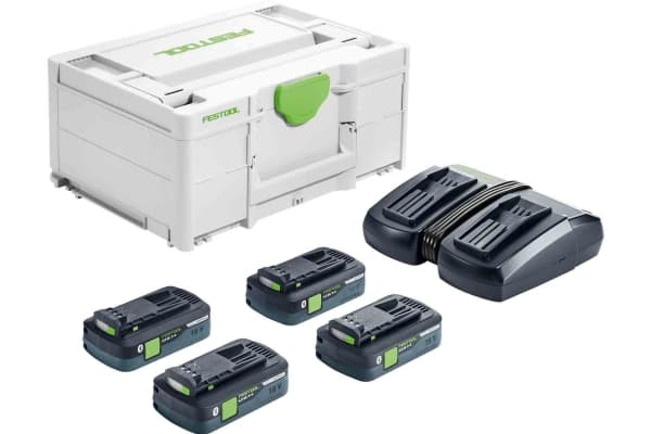 Festool Energy set SYS 18V 4x4,0/TCL 6 DUO, Akku- ja laturisetti, Li-HighPower, 4 ah, 18 V, Festool, Musta, Vihreä, Valkoinen