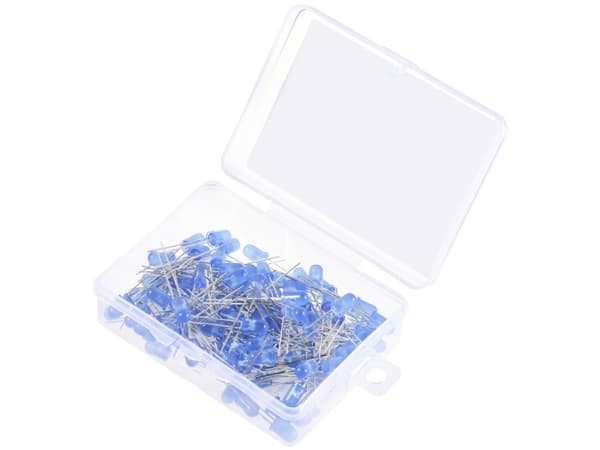TRU COMPONENTS LED med ledninger Blå Rund 2180 mcd 30 ° 20 mA 2.7 V, 3.4 V