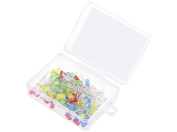 TRU COMPONENTS LED med ledninger Rød, Gul, Blå , Gulgrøn, Varm hvid Rund 90 mcd, 420 mcd, 2180 mcd, 19000 mcd 30 ° 20 mA 1.8 V, 2.4 V, 2.7 V, 3.4 V