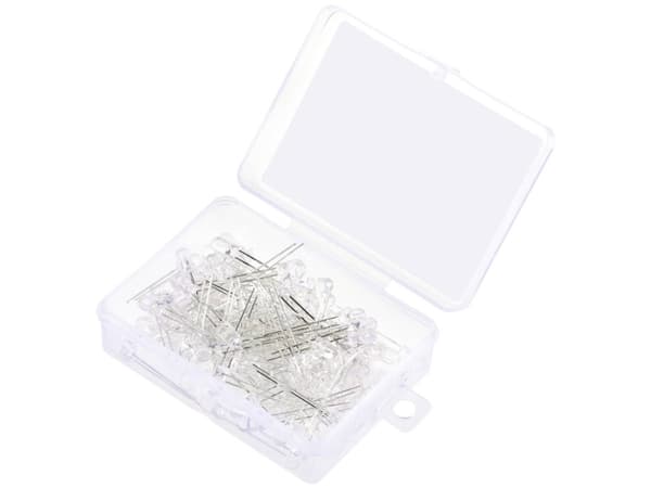 TRU COMPONENTS LED johdoilla Kirkas valkoinen Pyöreä 19000 mcd 30° 20 mA 2,7 V, 3,4 V
