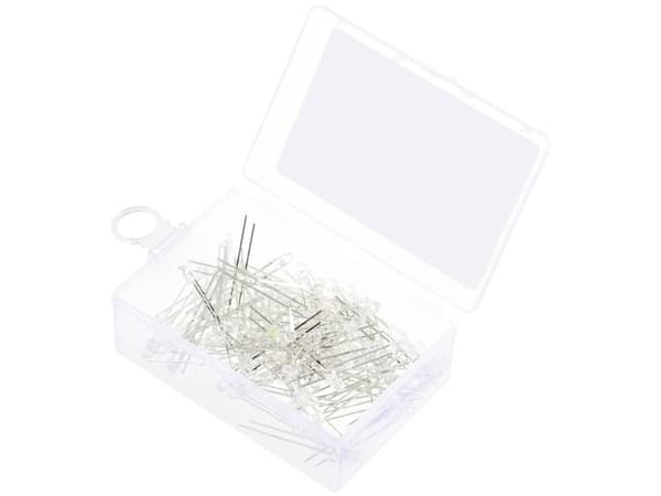 TRU KOMPONENTER LED med sladdar Klarvit Rund 14400 mcd 30° 20 mA 2,7 V, 3,4 V
