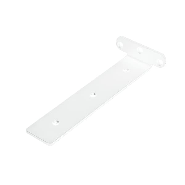 Hyllebrakett i metall 20 cm 2-pk - Hvit