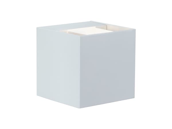 Paulmann 180.01, Väggbelysning för utomhusbruk, Vit, Gjuten aluminium, IP65, Fasad, II Vit