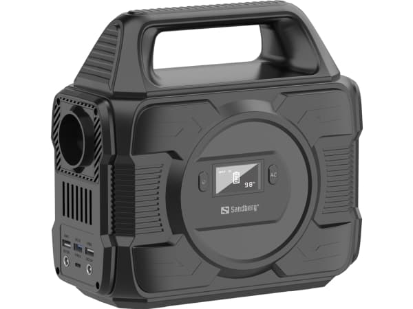 Sandberg - Bærbar strømstasjon - AC 230 V / DC 5 - 20 V - 300 watt - litiumion - 80000 mAh - 288 Wh - utgangskontakter: 6