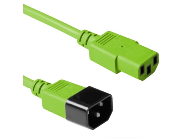Advanced Cable Technology C13 - C14 - 1.20m 1.2m C13-Koppler C14-Koppler Grün Stromkabel (AK5113)