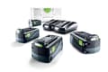 Miniatyrbild 2 av 3: Festool 577709, Set med batteri och laddare, Litium, 5 Ah, 18 V, Festool, Borr, Elektriskt multiverktyg, Eldriven skruvdragare, Borrhammare