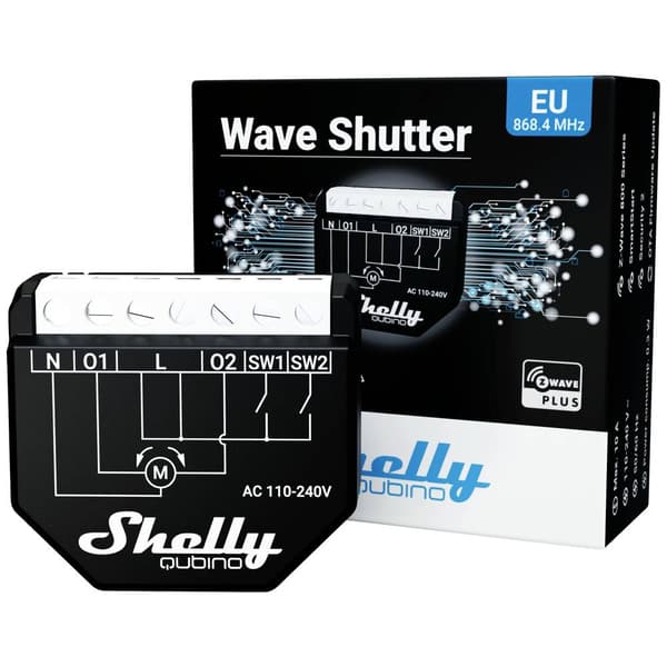Shelly Shelly Qubino Wave Shutter Jalusi-ställdon Z-Wave, Z-Wave+