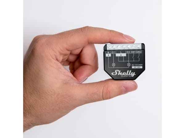 Shelly Qubino WAVE 2PM, Smart strömställare, Trådlös, Plast, 25 dBmW, Z-Wave, 868,4 MHz
