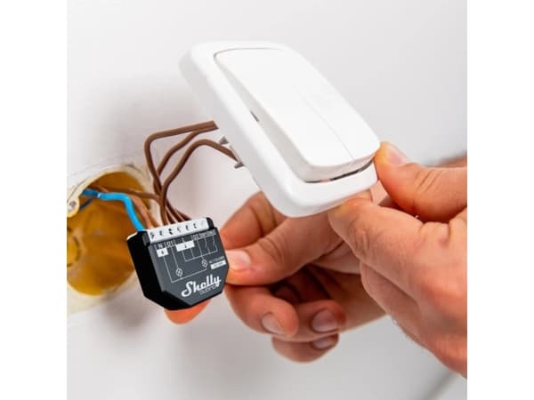 Shelly Qubino WAVE 2PM, Smart strömställare, Trådlös, Plast, 25 dBmW, Z-Wave, 868,4 MHz