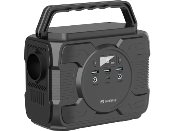 Sandberg - Bærbar strømstasjon - AC 230 V / DC 5 - 20 V - 200 watt - litiumion - 48000 mAh - 172.8 Wh - utgangskontakter: 6