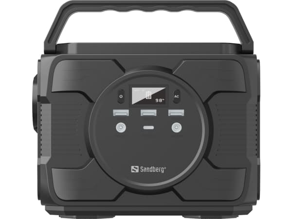 Sandberg - Bærbar strømstasjon - AC 230 V / DC 5 - 20 V - 200 watt - litiumion - 48000 mAh - 172.8 Wh - utgangskontakter: 6