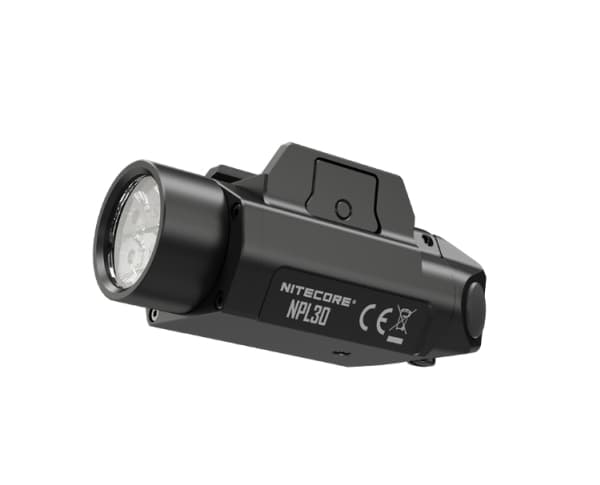 Nitecore NPL30, taktisk ficklampa, svart, aluminium, knappar, 1 m, IP66